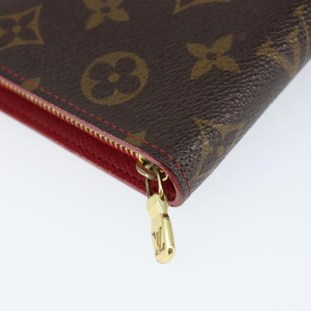 LOUIS VUITTON Monogram Cherry Porte Monnaie Zip Long Wallet M95006 Auth 149232V