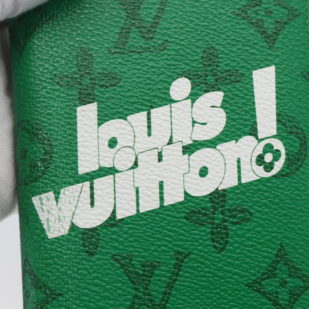 LOUIS VUITTON Monogram Everyday Portefeuille Brazza Green M80801 LV Auth 149234