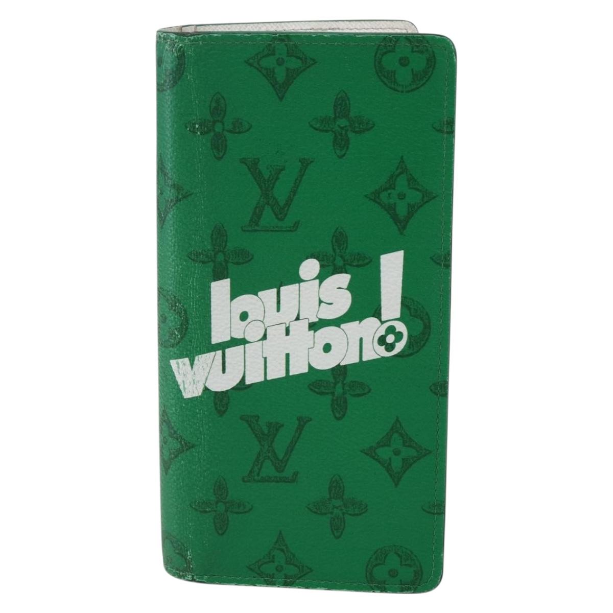 LOUIS VUITTON Monogram Everyday Portefeuille Brazza Green M80801 LV Auth 149234