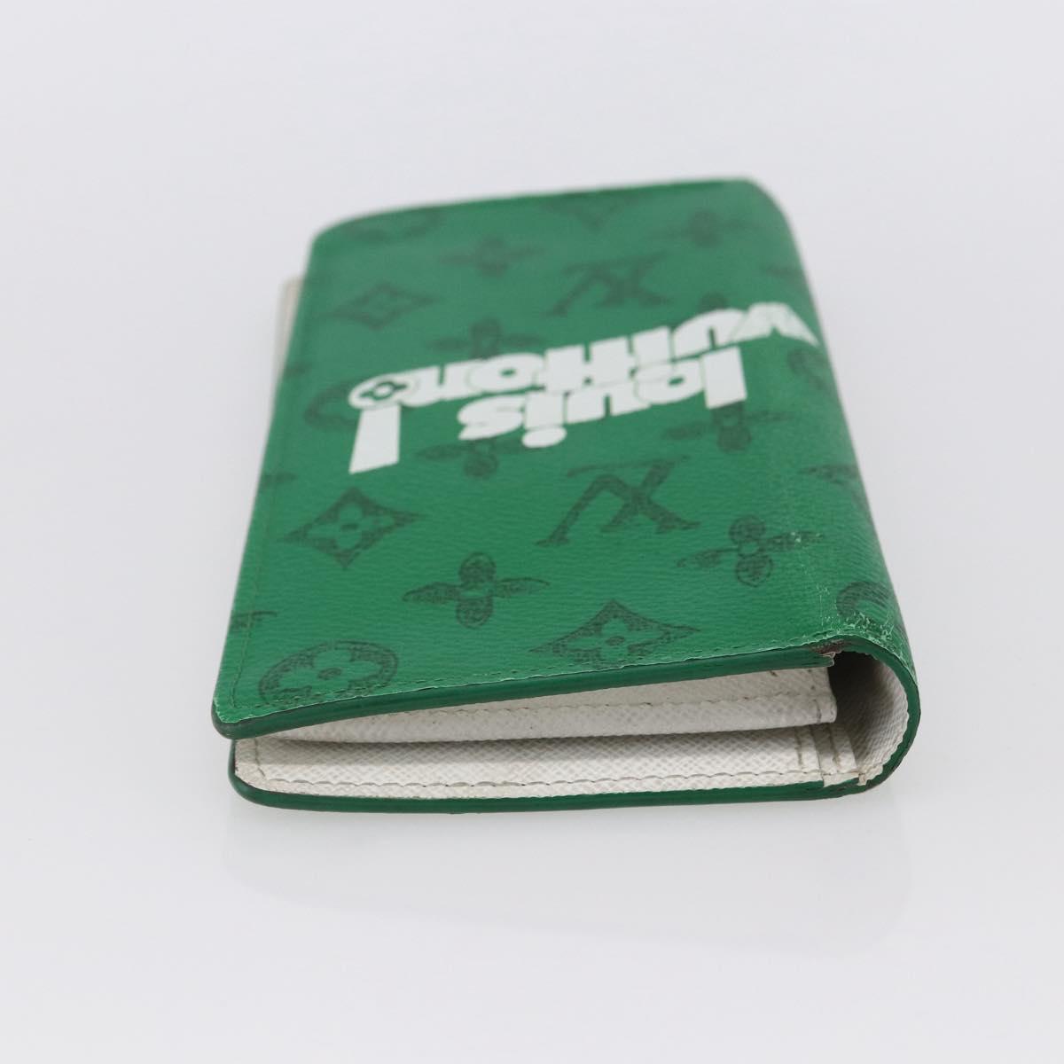 LOUIS VUITTON Monogram Everyday Portefeuille Brazza Green M80801 LV Auth 149234