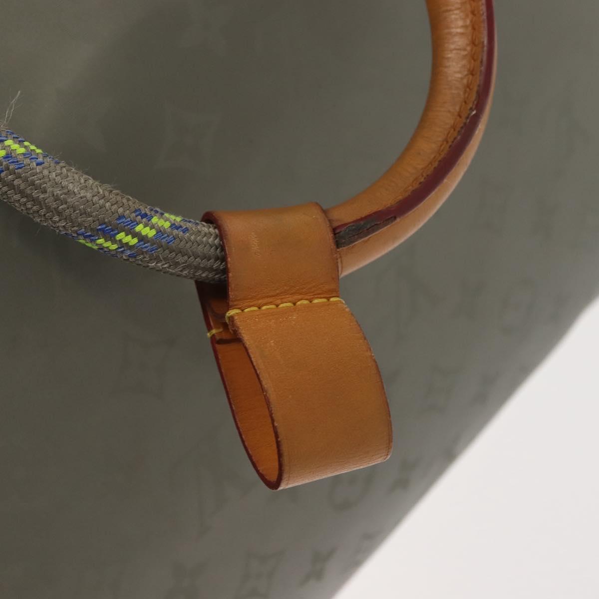 LOUIS VUITTON Monogram Titanium Keepall Bandouliere 50 Bag M43886 LV Auth 149235