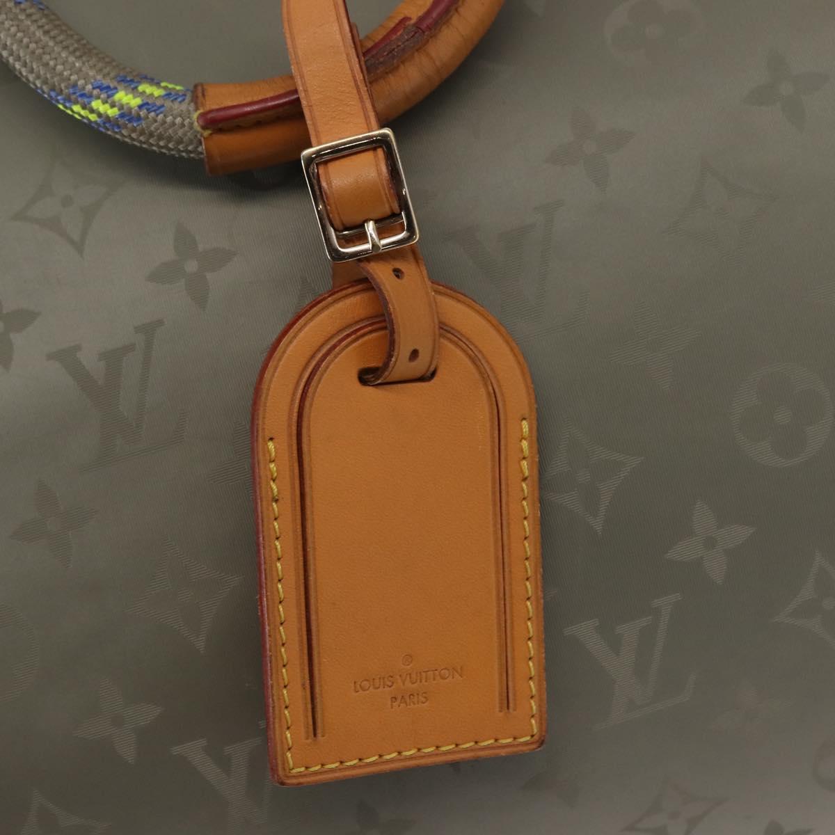 LOUIS VUITTON Monogram Titanium Keepall Bandouliere 50 Bag M43886 LV Auth 149235