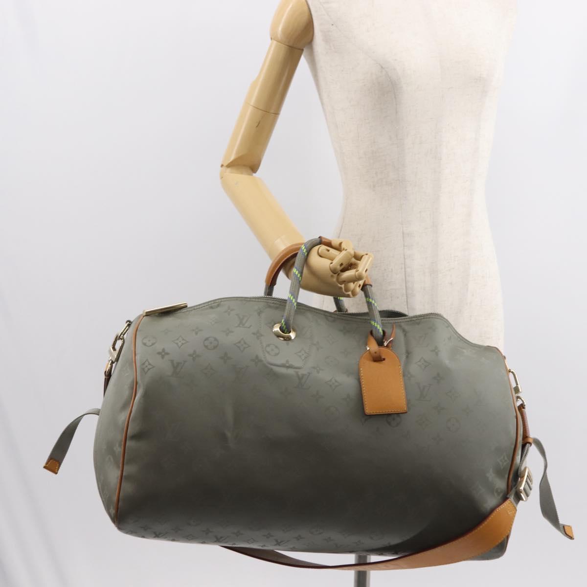LOUIS VUITTON Monogram Titanium Keepall Bandouliere 50 Bag M43886 LV Auth 149235