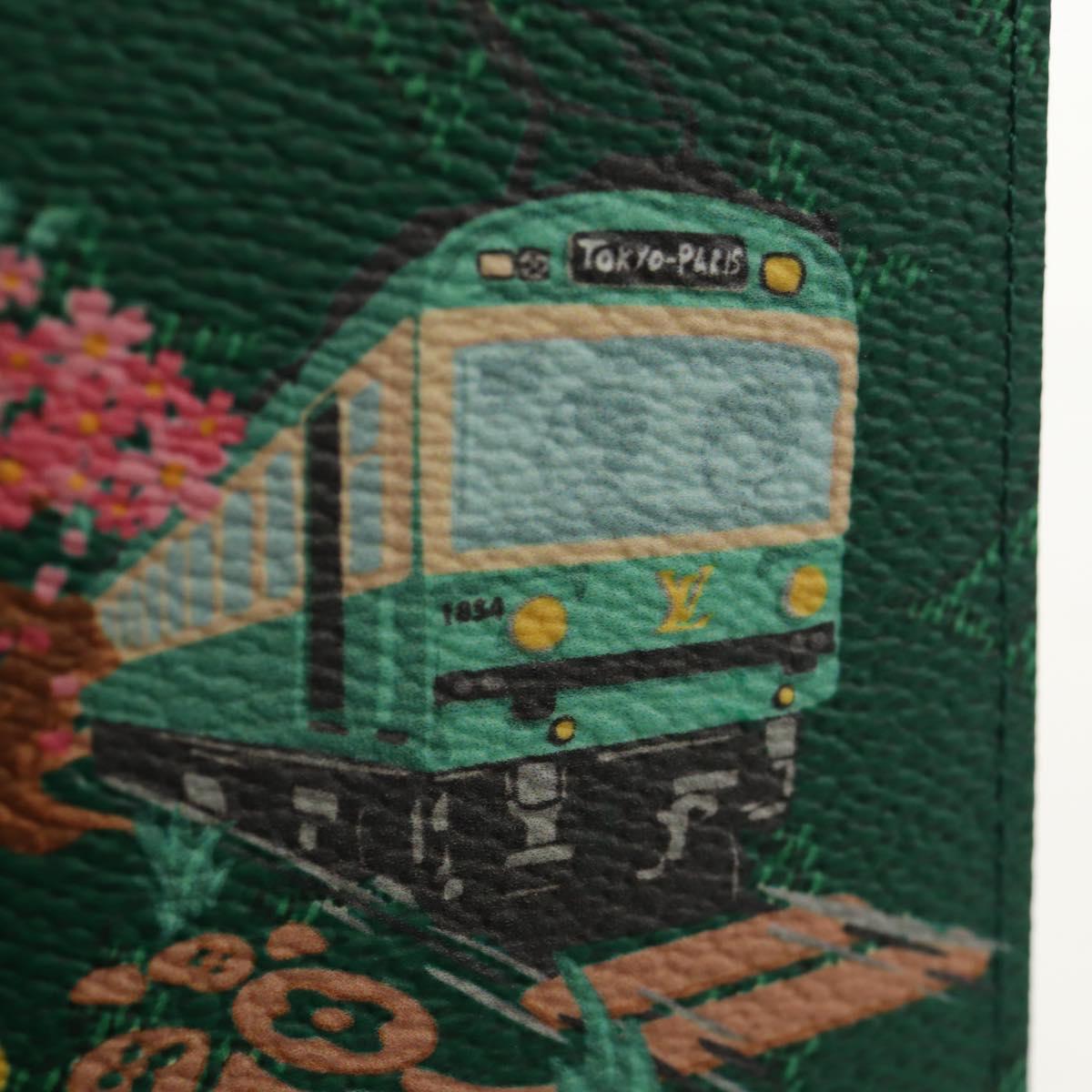 LOUIS VUITTON Monogram Organizer De Poch Card Case Green M25971 Auth 149237SAM