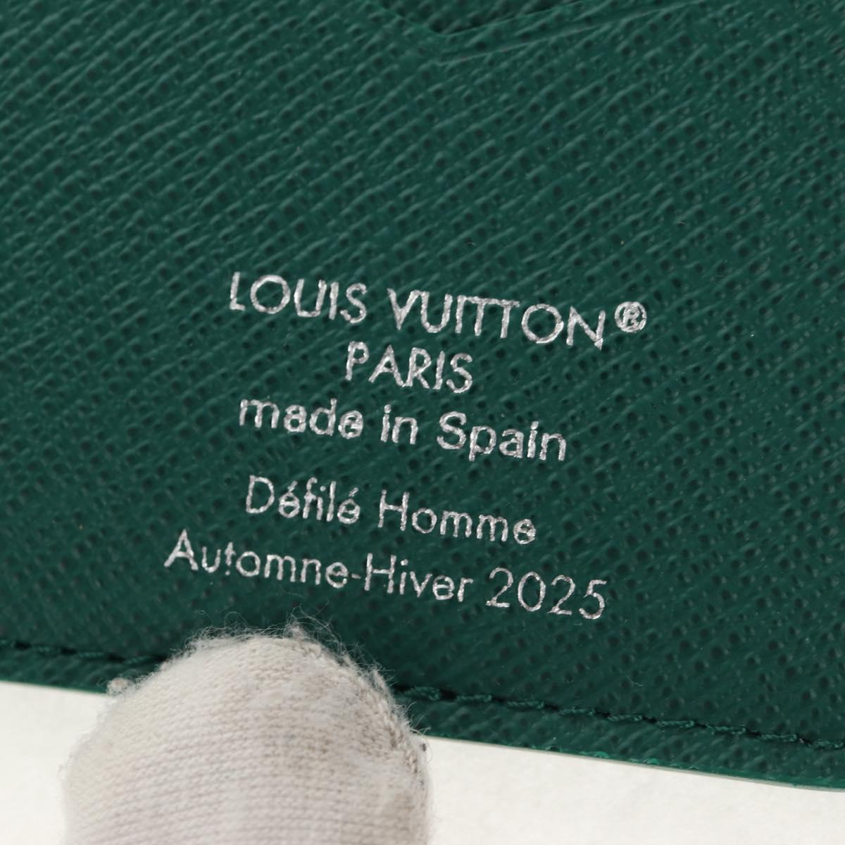 LOUIS VUITTON Monogram Organizer De Poch Card Case Green M25971 Auth 149237SAM