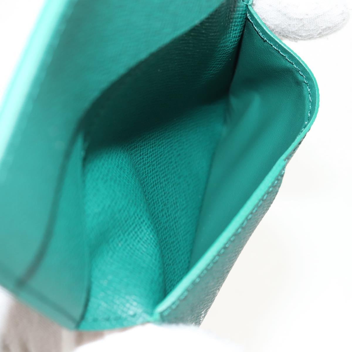 LOUIS VUITTON Monogram Organizer De Poch Card Case Green M25971 Auth 149237SAM