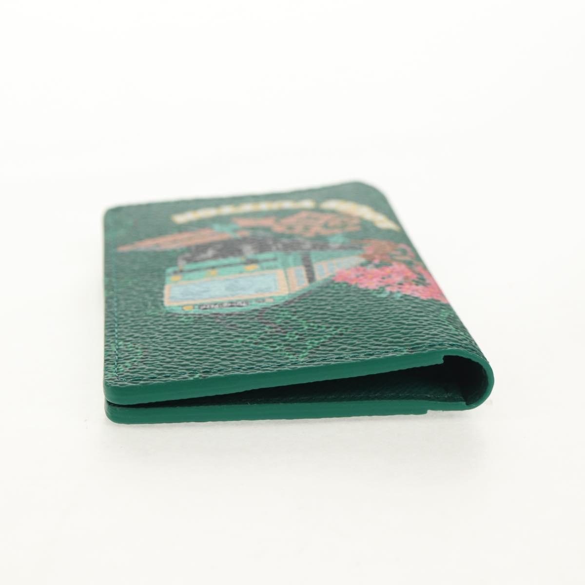 LOUIS VUITTON Monogram Organizer De Poch Card Case Green M25971 Auth 149237SAM