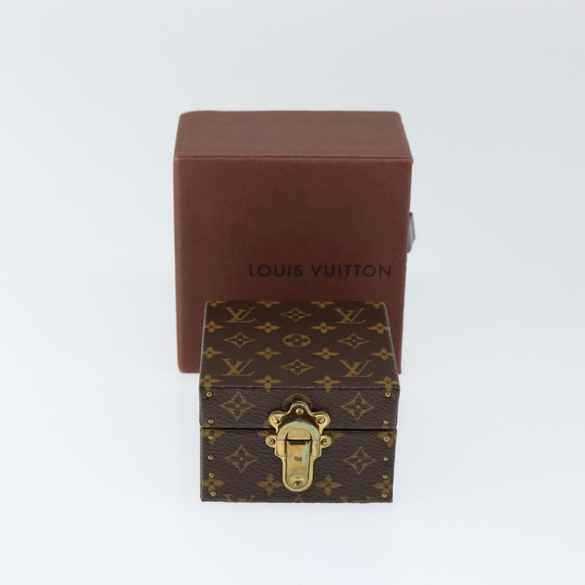 LOUIS VUITTON Monogram Jewelry case Jewelry Box LV Auth 149239