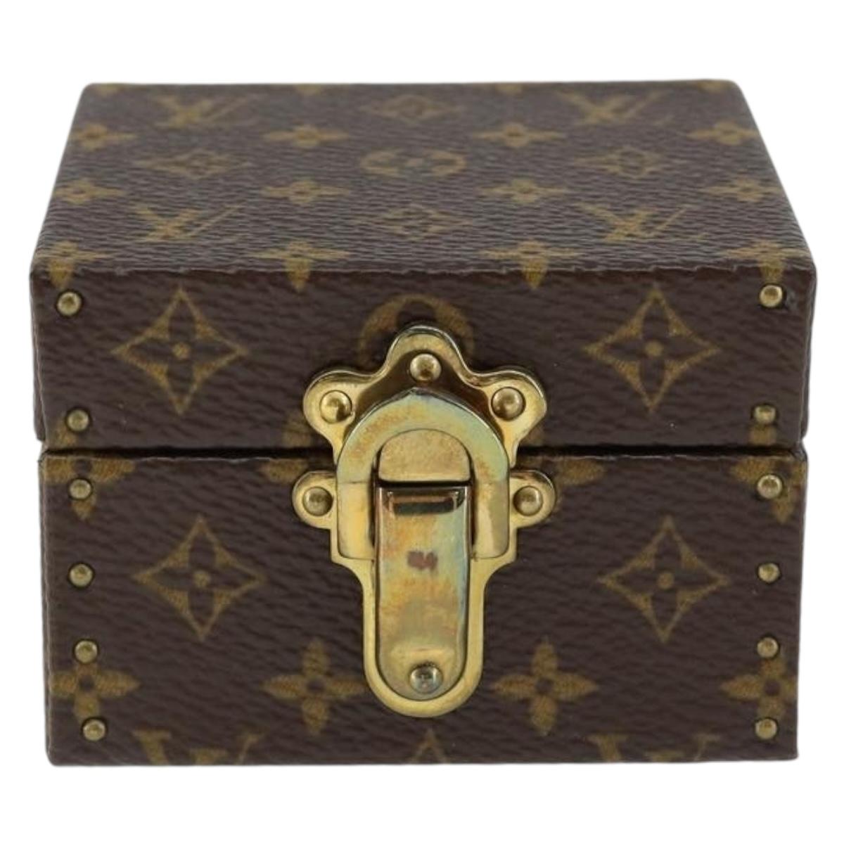 LOUIS VUITTON Monogram Jewelry case Jewelry Box LV Auth 149239