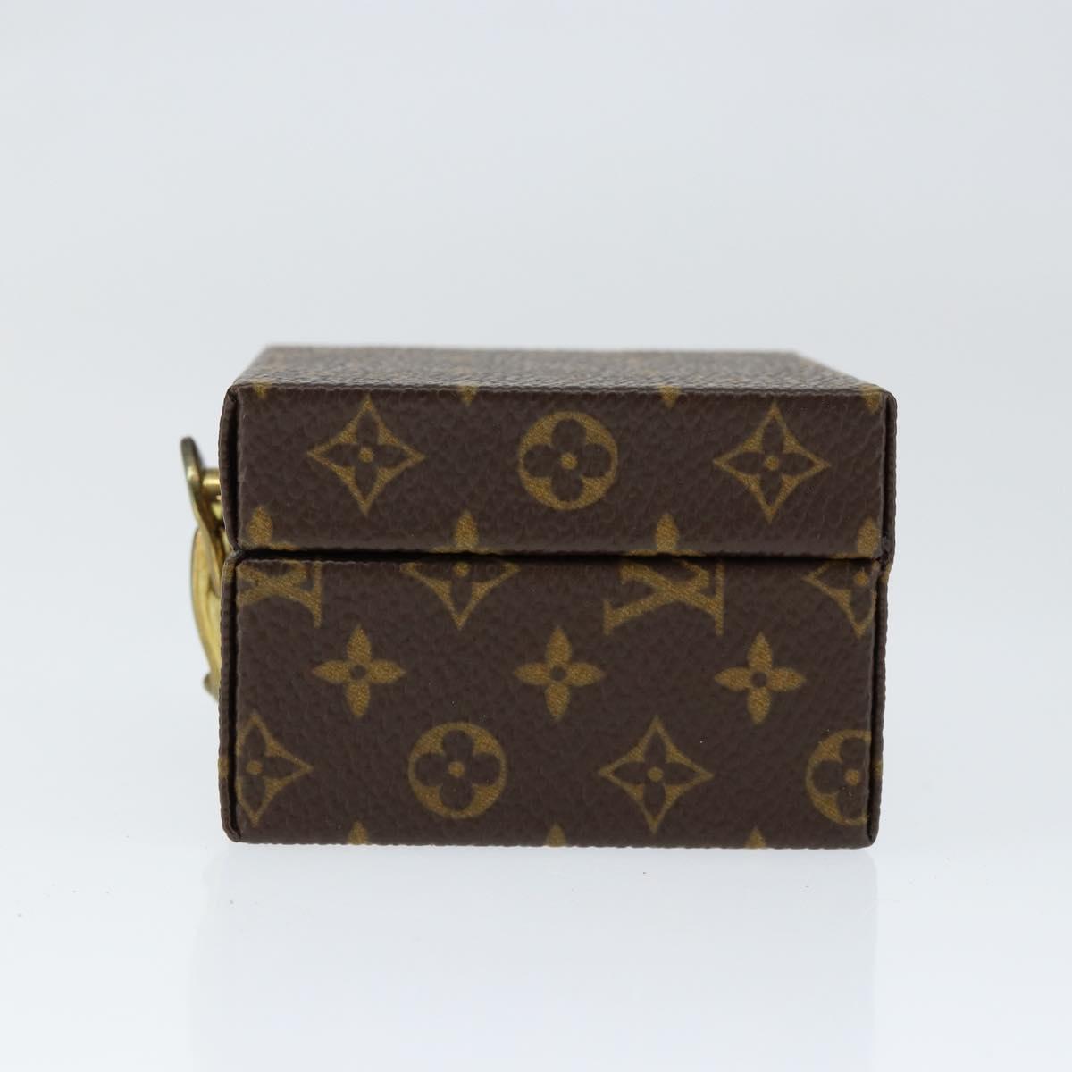 LOUIS VUITTON Monogram Jewelry case Jewelry Box LV Auth 149239