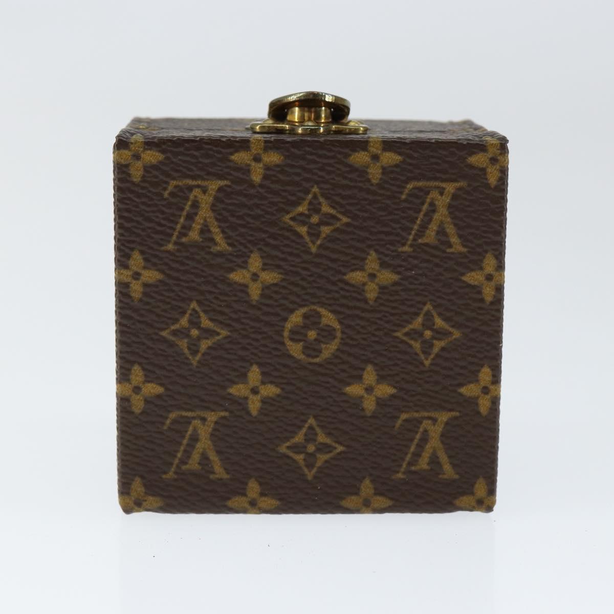 LOUIS VUITTON Monogram Jewelry case Jewelry Box LV Auth 149239