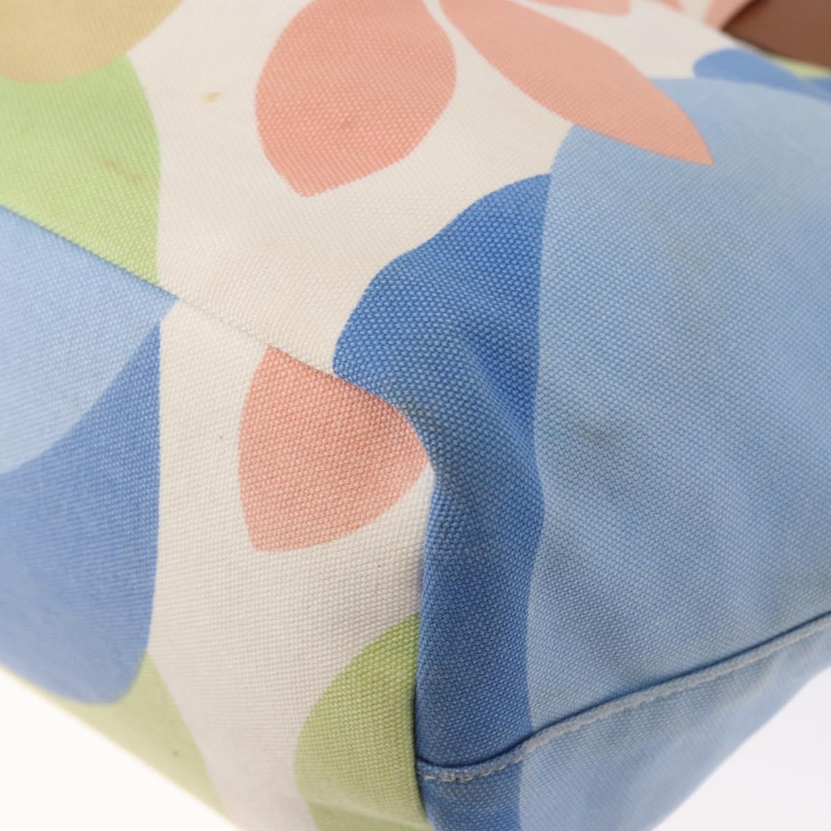 Miu Miu Hand Bag Canvas 2way Green Gold Auth 149273