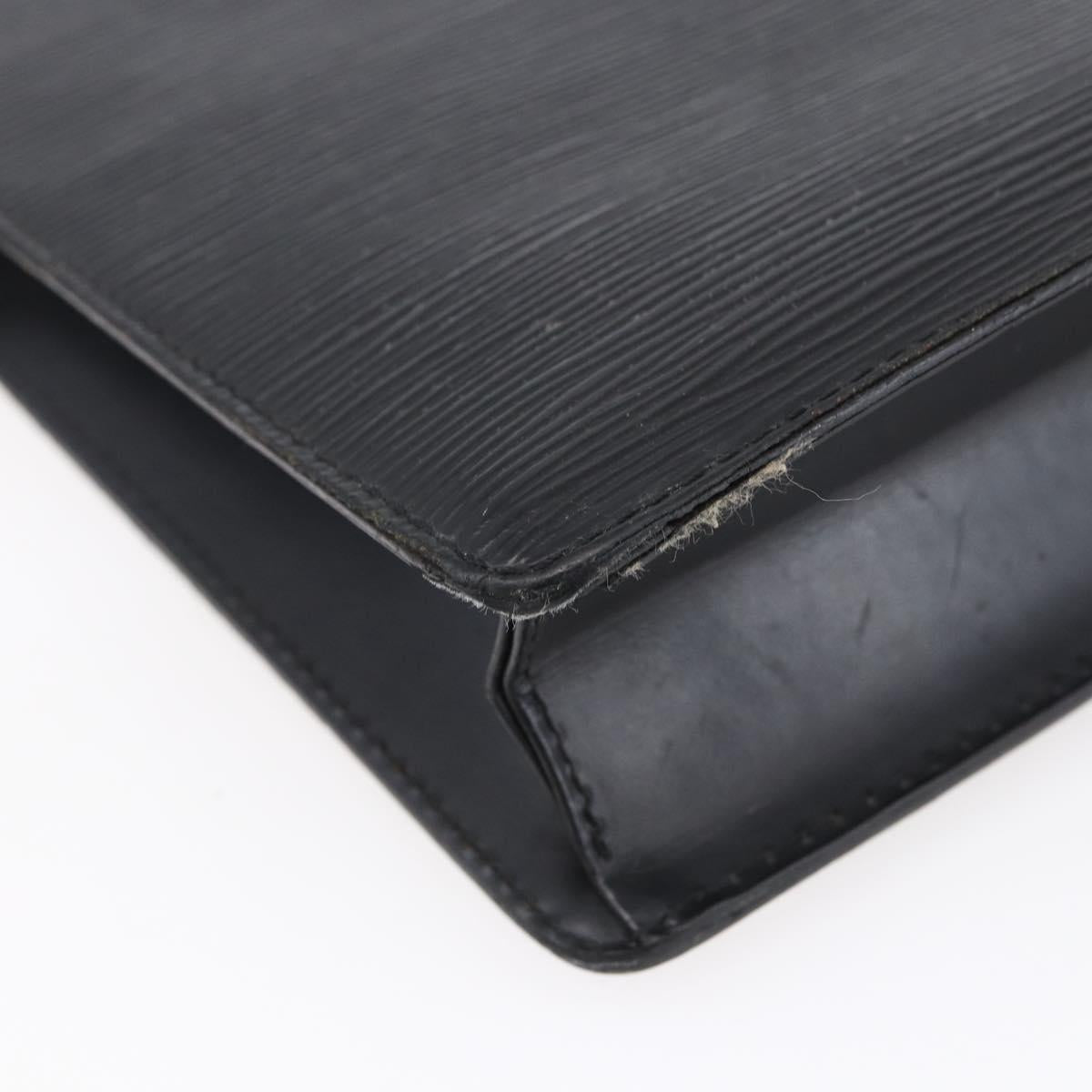 LOUIS VUITTON Epi Pochette Homme Clutch Bag Black Noir M52522 LV Auth 149278