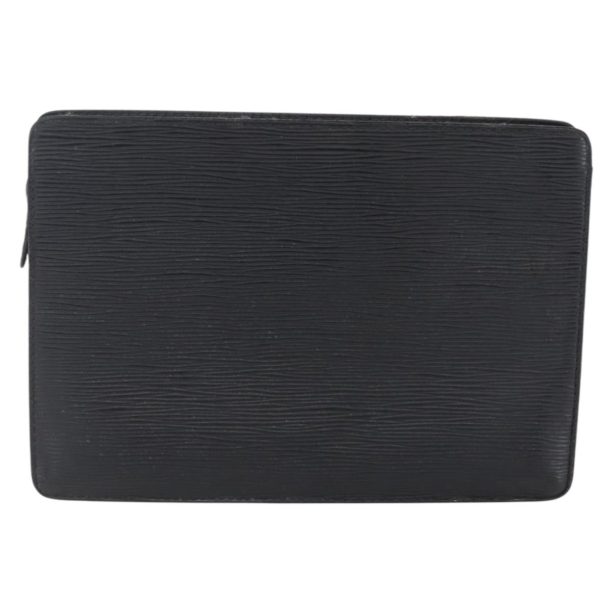 LOUIS VUITTON Epi Pochette Homme Clutch Bag Black Noir M52522 LV Auth 149278