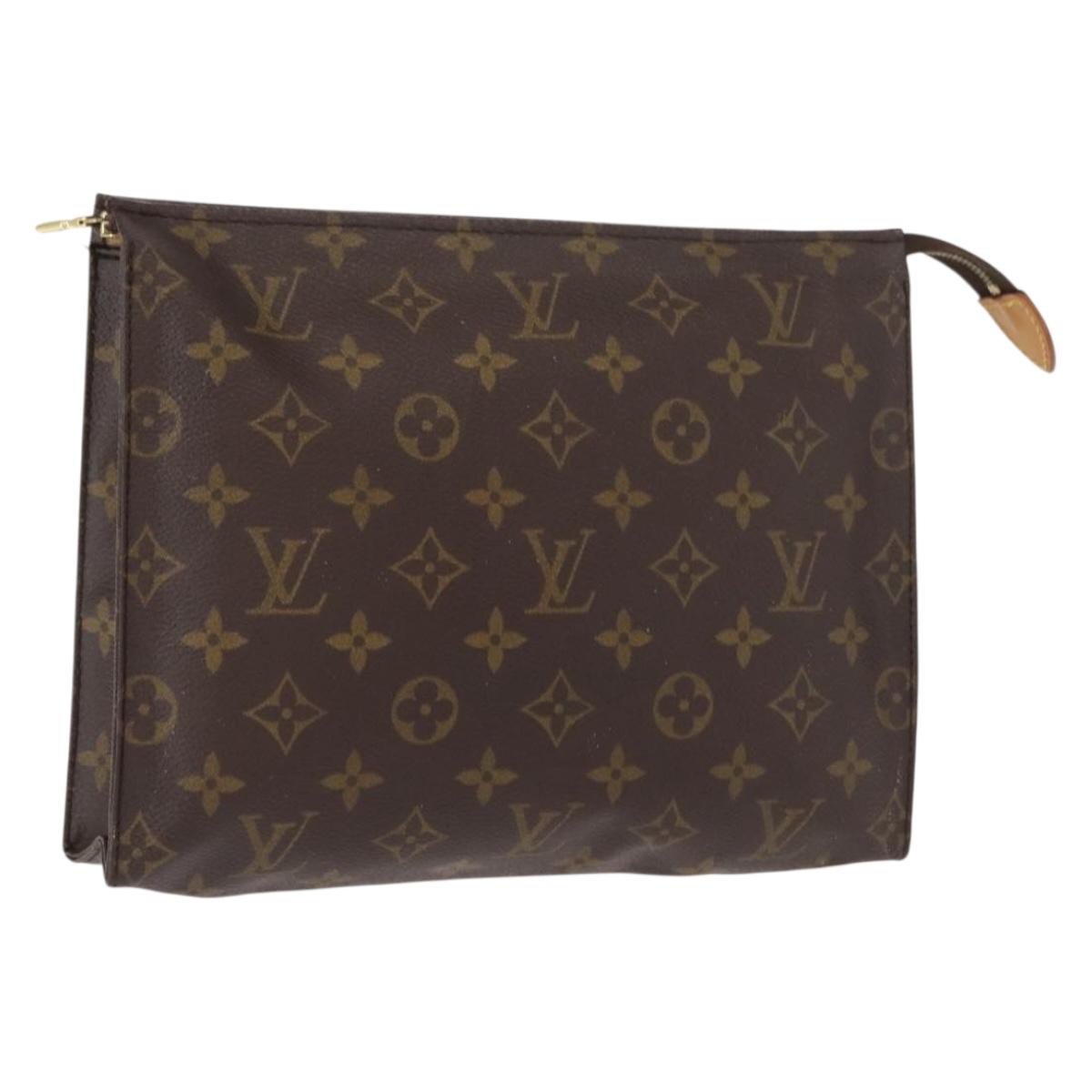 LOUIS VUITTON Monogram Poche Toilette 26 Pouch M47542 LV Auth 149284