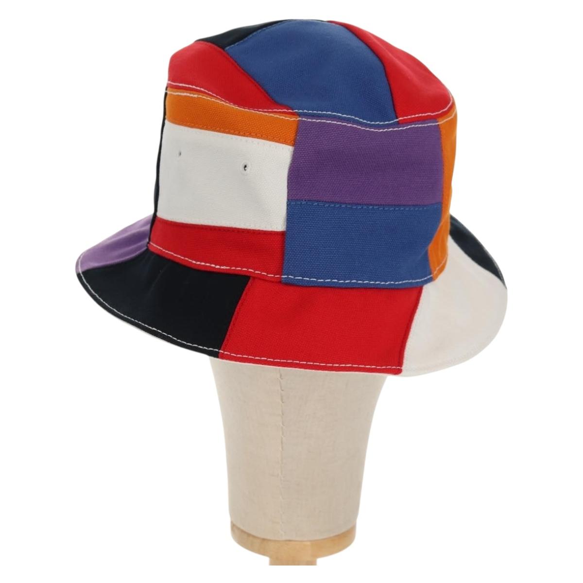 LOUIS VUITTON Bone Color Panel Hat Canvas Multicolor MP2736 LV Auth 149292M