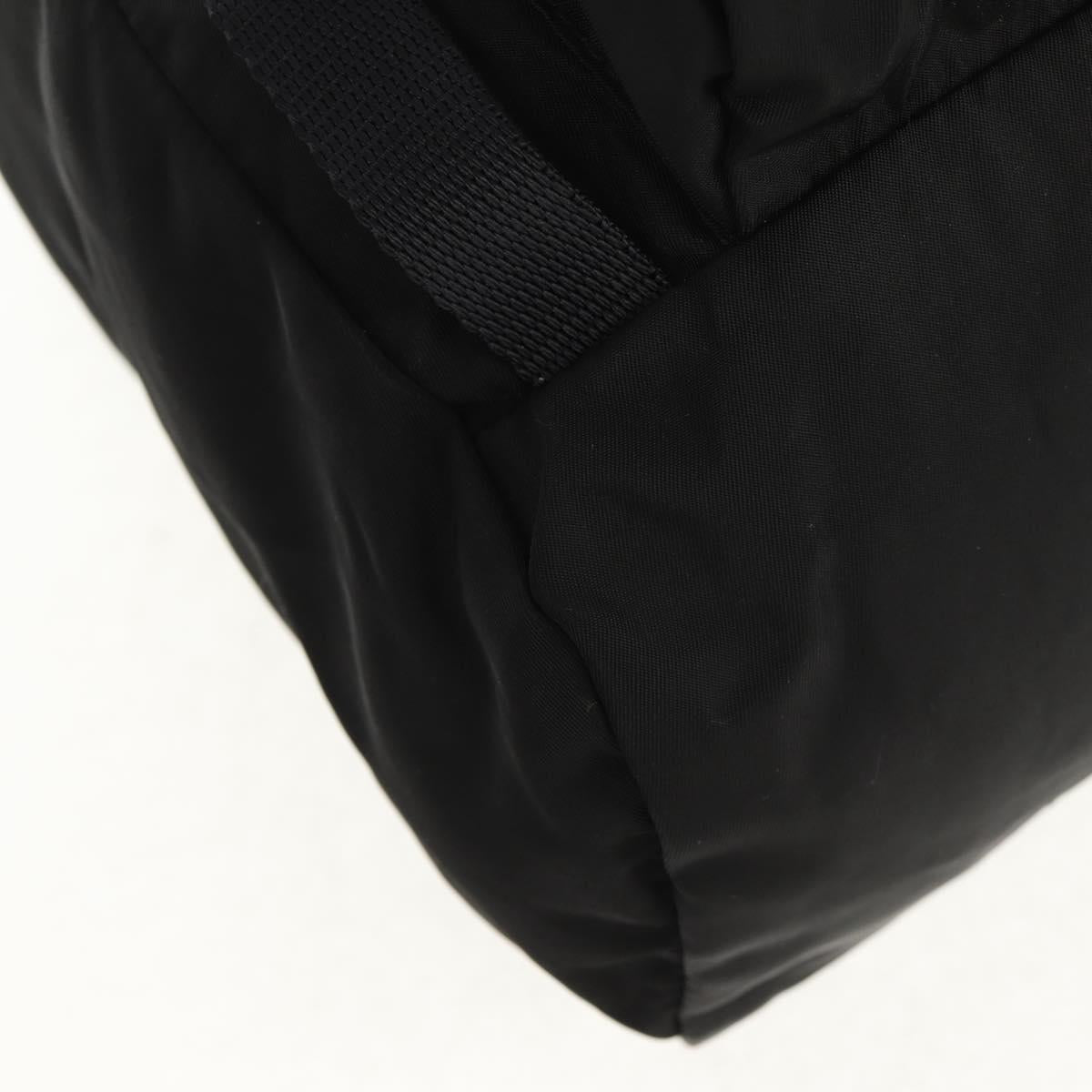 PRADA Backpack Nylon Black Silver Auth 149300V