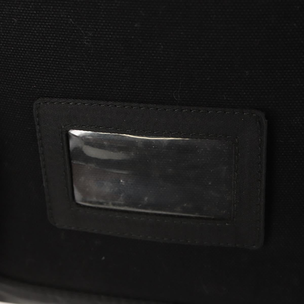 PRADA Backpack Nylon Black Silver Auth 149300V