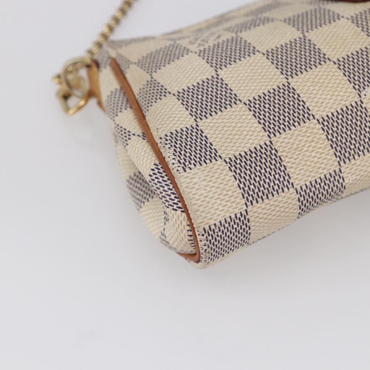 LOUIS VUITTON Damier Azur Eva Shoulder Bag 2way N55214 LV Auth 149303
