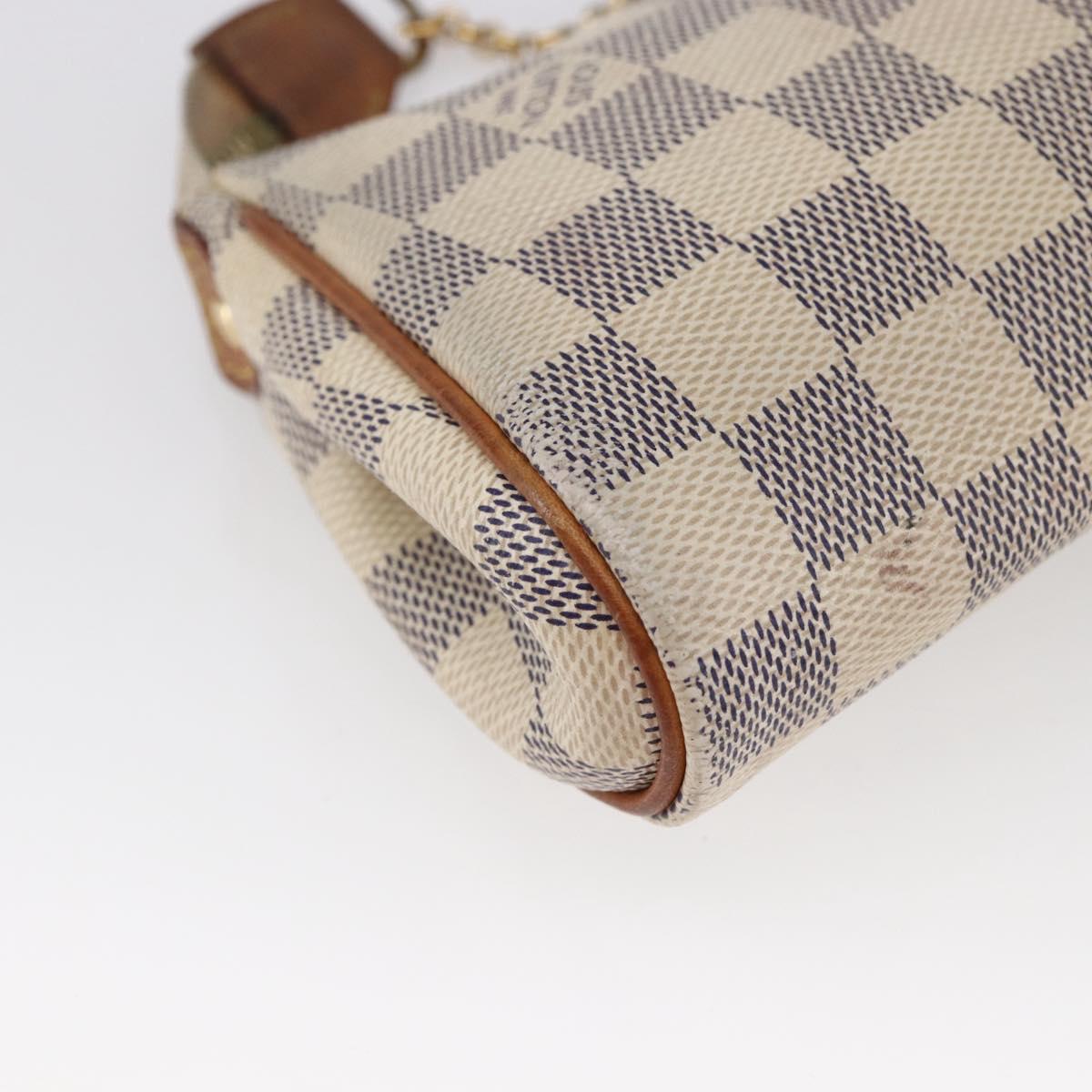 LOUIS VUITTON Damier Azur Eva Shoulder Bag 2way N55214 LV Auth 149303