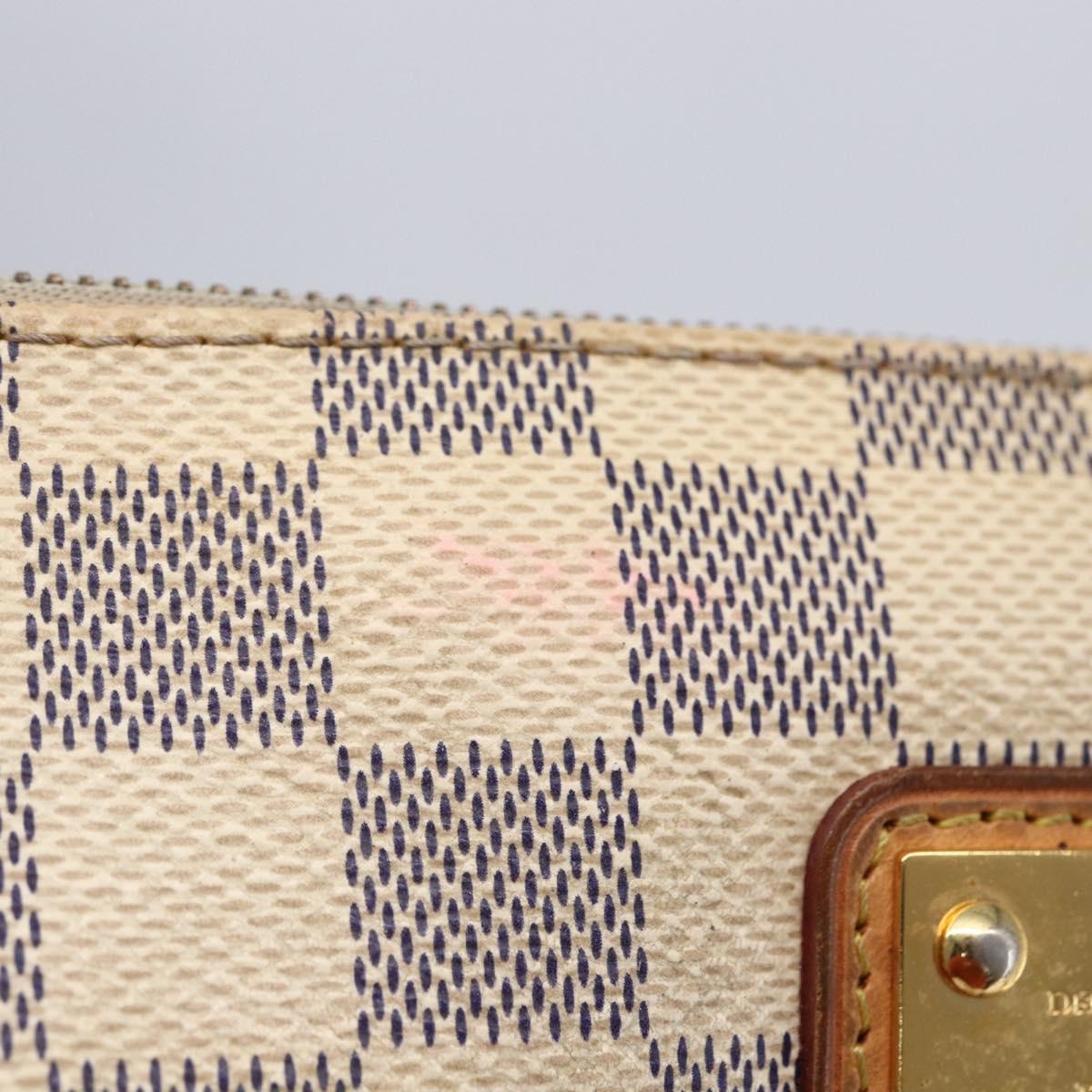 LOUIS VUITTON Damier Azur Eva Shoulder Bag 2way N55214 LV Auth 149303