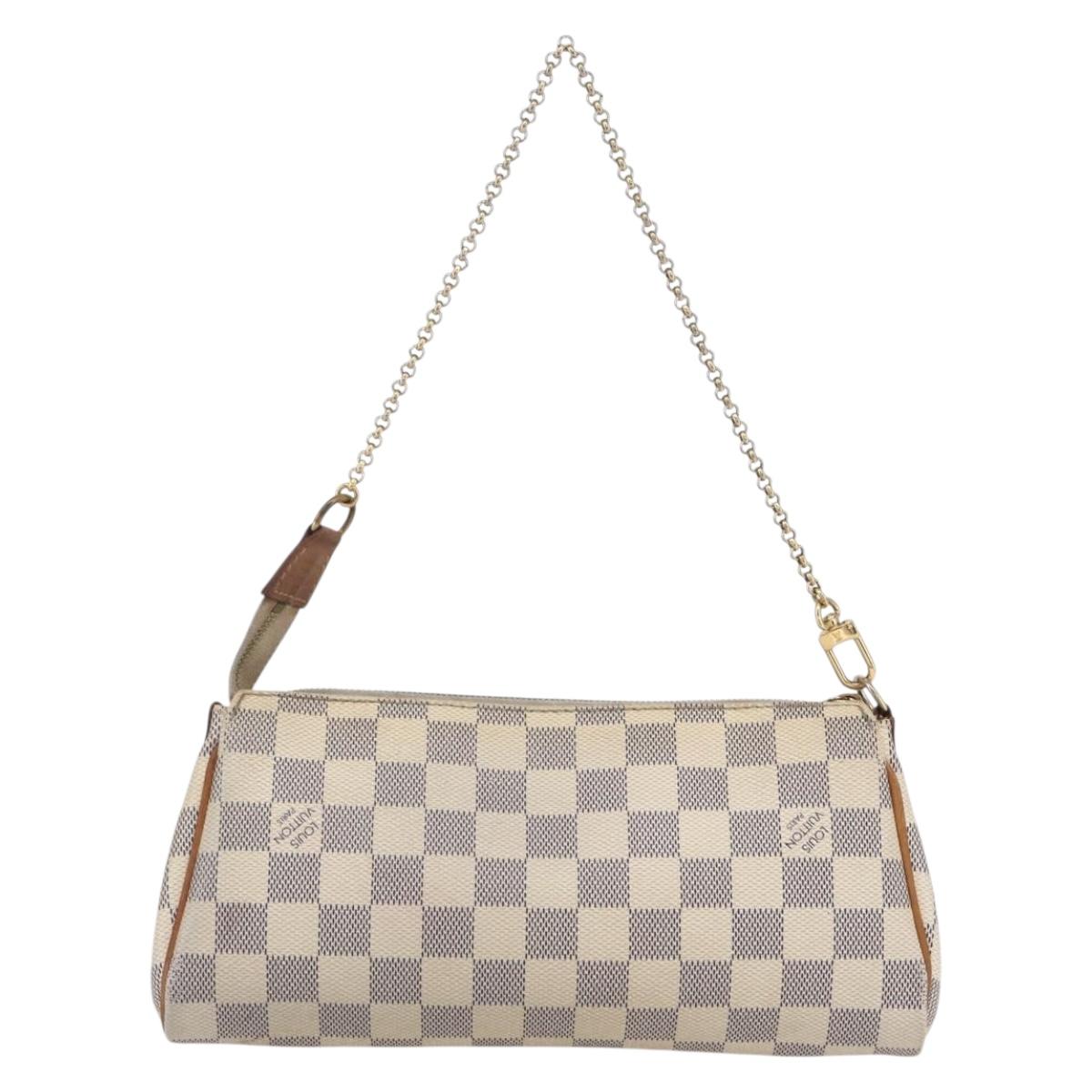 LOUIS VUITTON Damier Azur Eva Shoulder Bag 2way N55214 LV Auth 149303