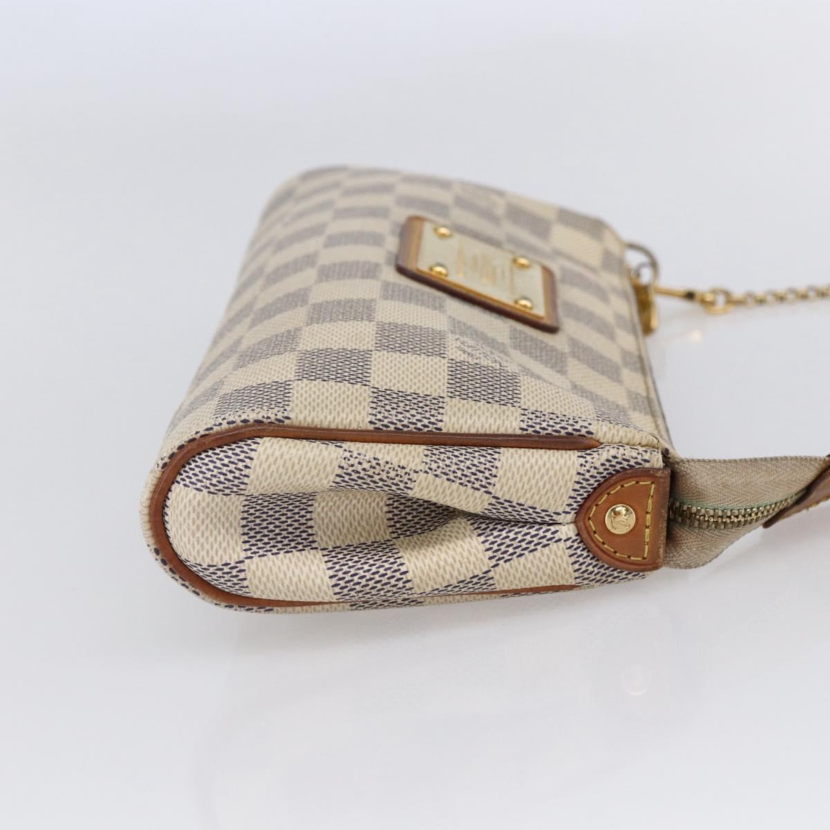 LOUIS VUITTON Damier Azur Eva Shoulder Bag 2way N55214 LV Auth 149303