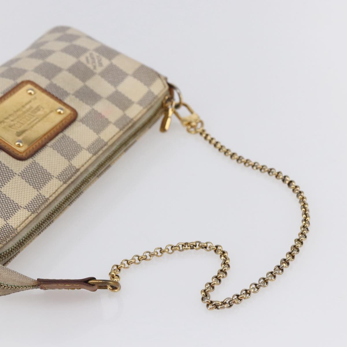 LOUIS VUITTON Damier Azur Eva Shoulder Bag 2way N55214 LV Auth 149303