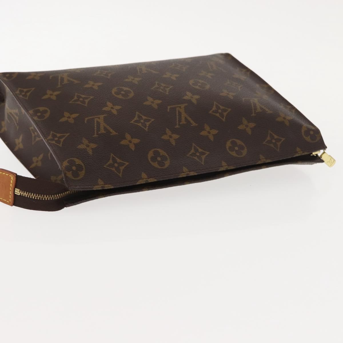 LOUIS VUITTON Monogram Poche Toilette 26 Pouch M47542 LV Auth 149305