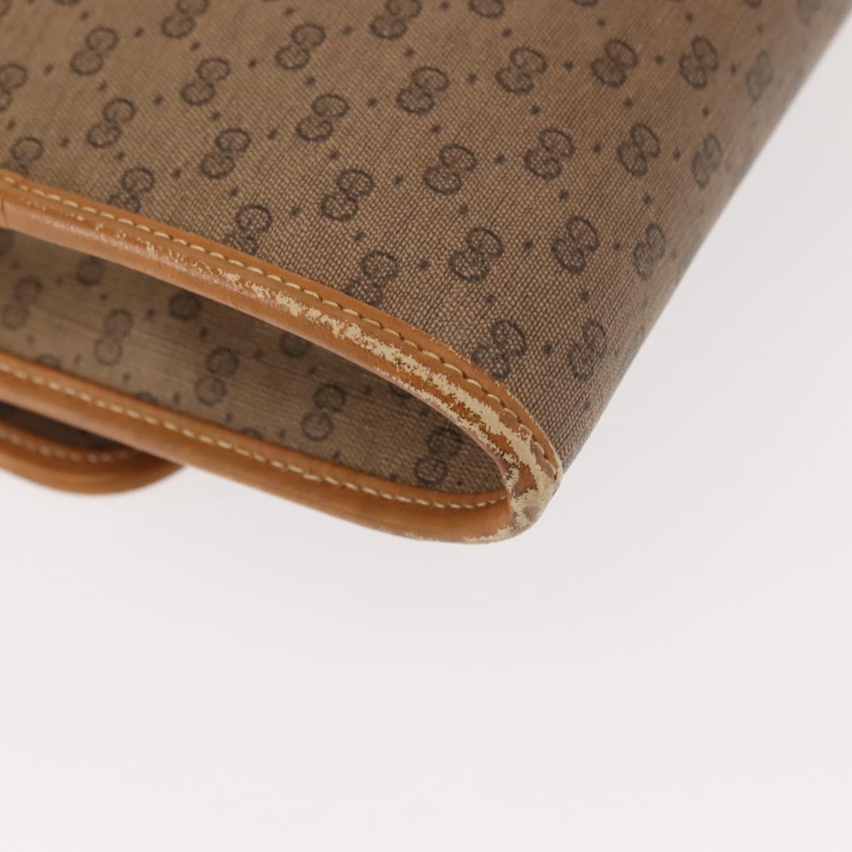 GUCCI Micro GG Supreme Shoulder Bag PVC Beige Gold 004 106 0146 Auth 149323