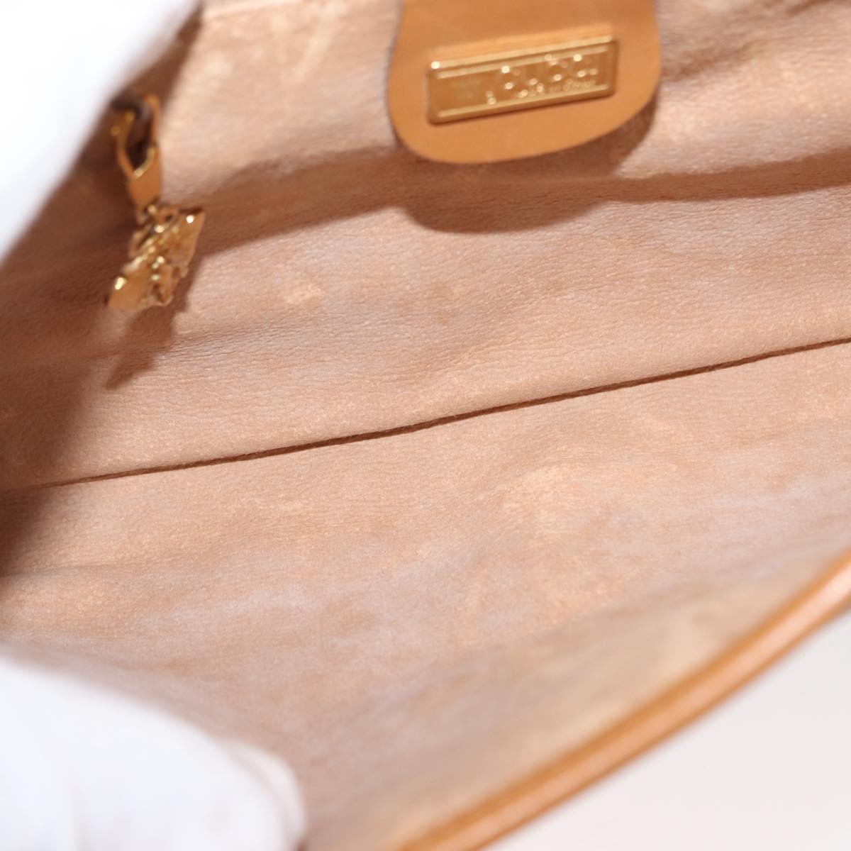 GUCCI Micro GG Supreme Shoulder Bag PVC Beige Gold 004 106 0146 Auth 149323