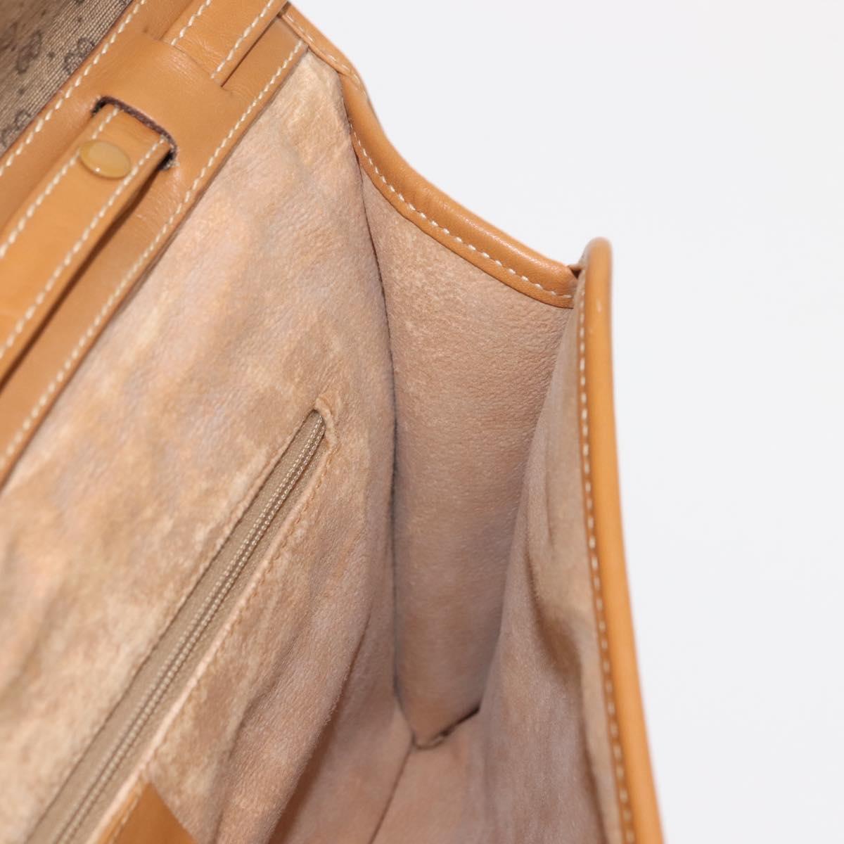 GUCCI Micro GG Supreme Shoulder Bag PVC Beige Gold 004 106 0146 Auth 149323