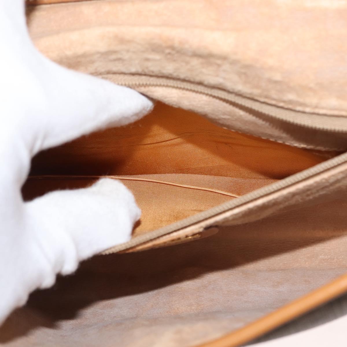 GUCCI Micro GG Supreme Shoulder Bag PVC Beige Gold 004 106 0146 Auth 149323