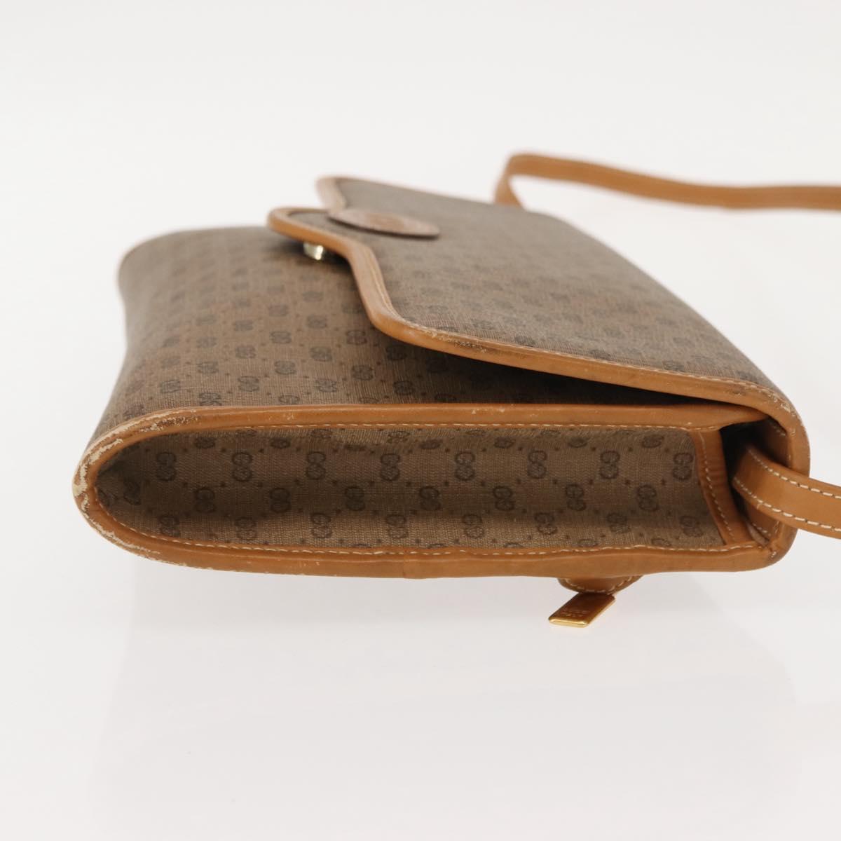 GUCCI Micro GG Supreme Shoulder Bag PVC Beige Gold 004 106 0146 Auth 149323