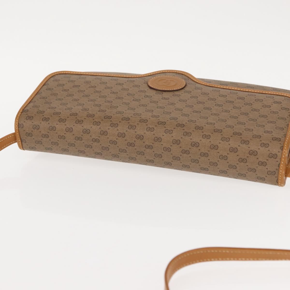 GUCCI Micro GG Supreme Shoulder Bag PVC Beige Gold 004 106 0146 Auth 149323