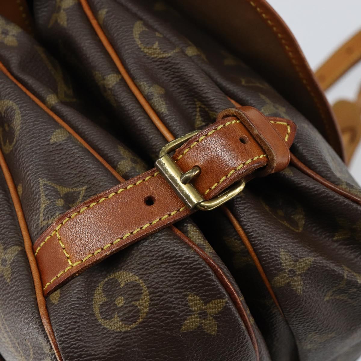 LOUIS VUITTON Monogram Saumur 30 Shoulder Bag M42256 LV Auth 149330