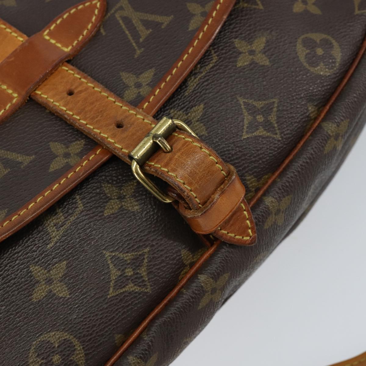 LOUIS VUITTON Monogram Saumur 30 Shoulder Bag M42256 LV Auth 149330