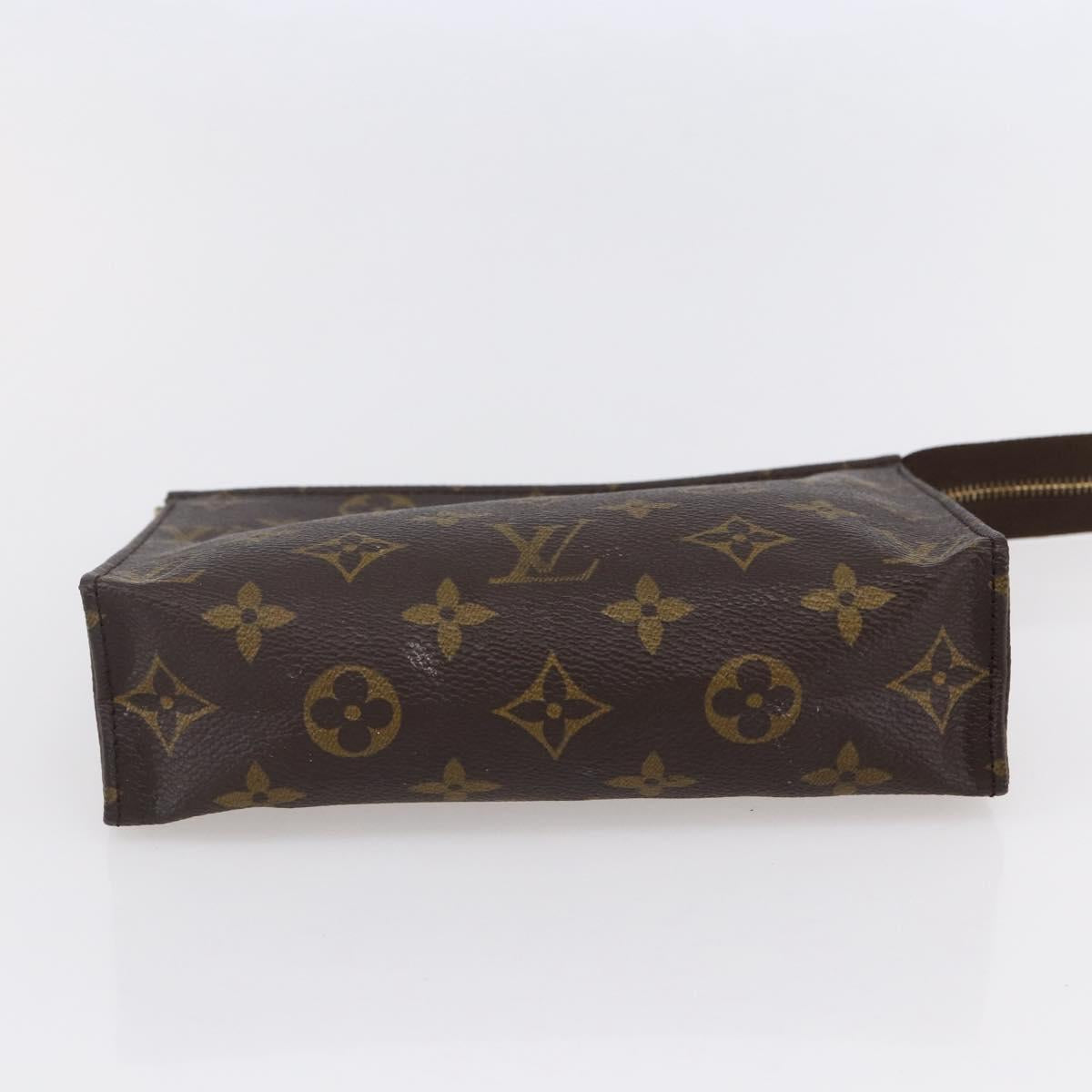 LOUIS VUITTON Monogram Poche Toilette 19 Pouch M47544 LV Auth 149344