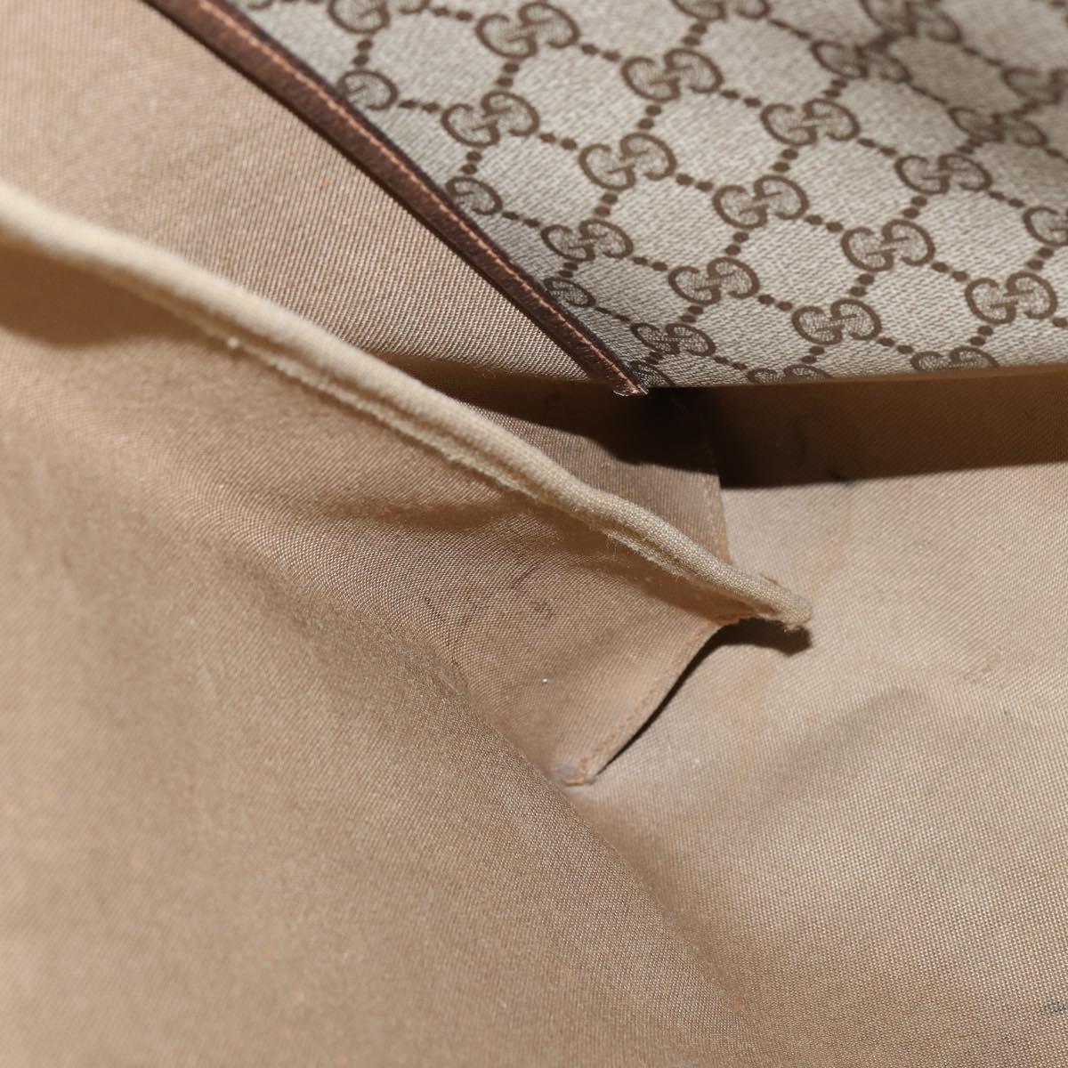 GUCCI GG Supreme Web Sherry Line Tote Bag PVC Beige Gold 39 02 091 Auth 149350