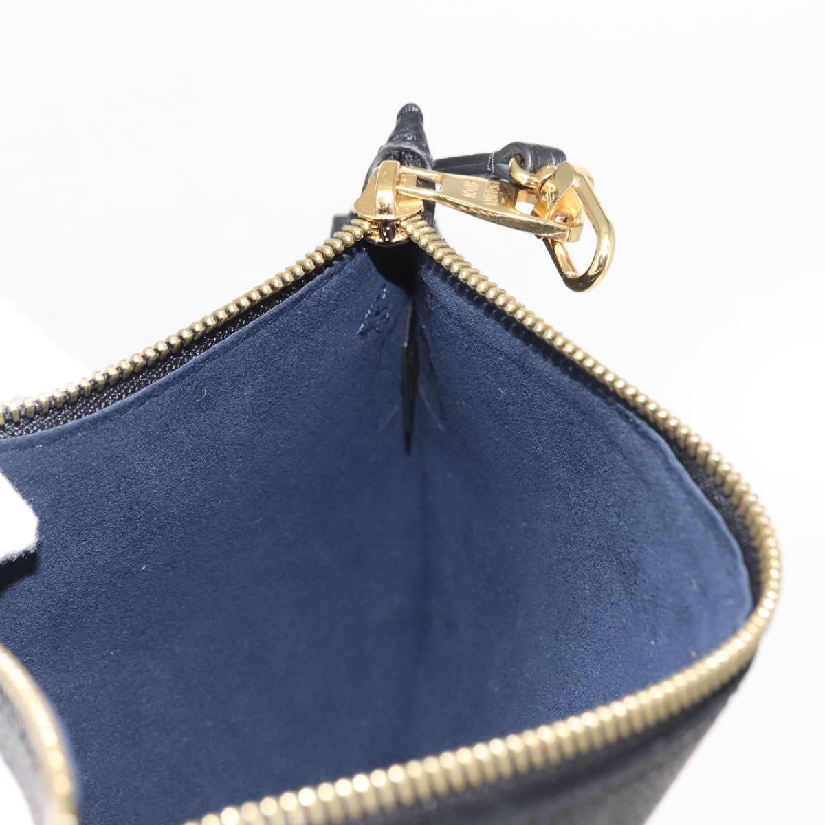 LOUIS VUITTON Monogram Empreinte Giant Neverfull MM Pouch Black LV Auth 149361