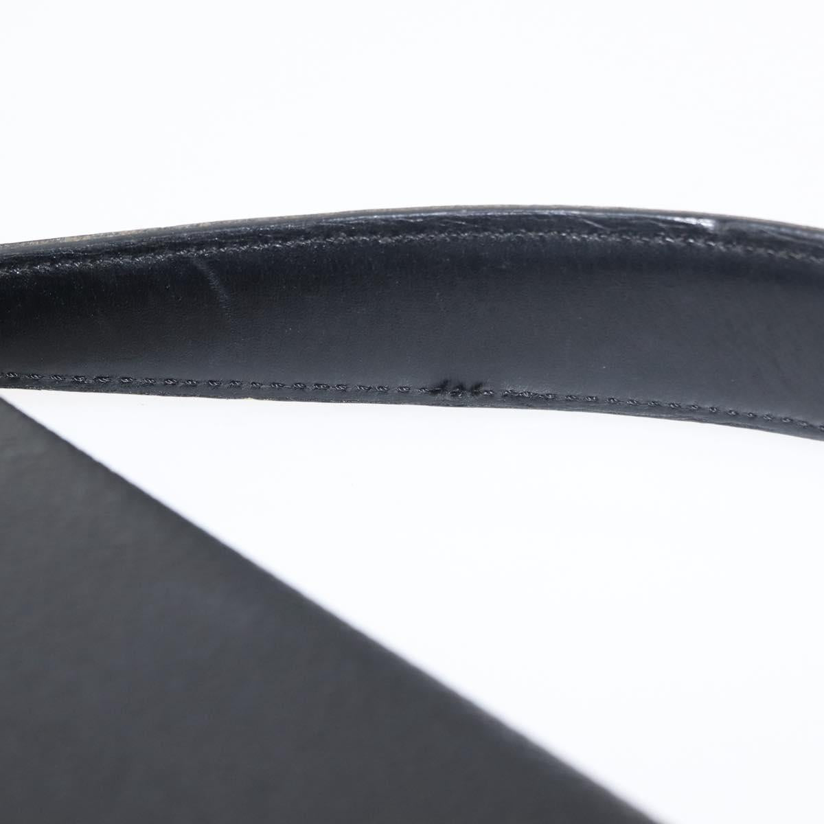 Christian Dior Honeycomb Canvas Hand Bag PVC 2way Black Gold Auth 149368