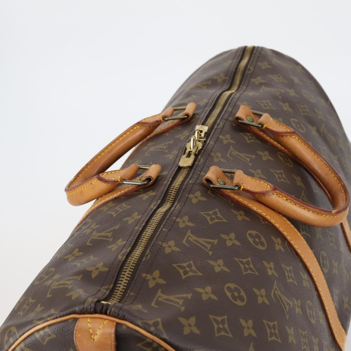 LOUIS VUITTON Monogram Keepall 55 Boston Bag M41424 LV Auth 149370