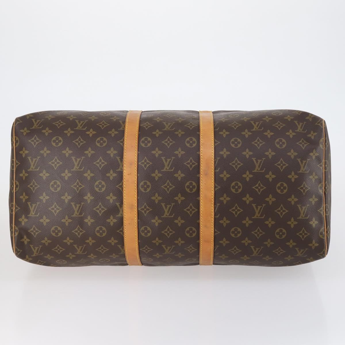 LOUIS VUITTON Monogram Keepall 55 Boston Bag M41424 LV Auth 149370