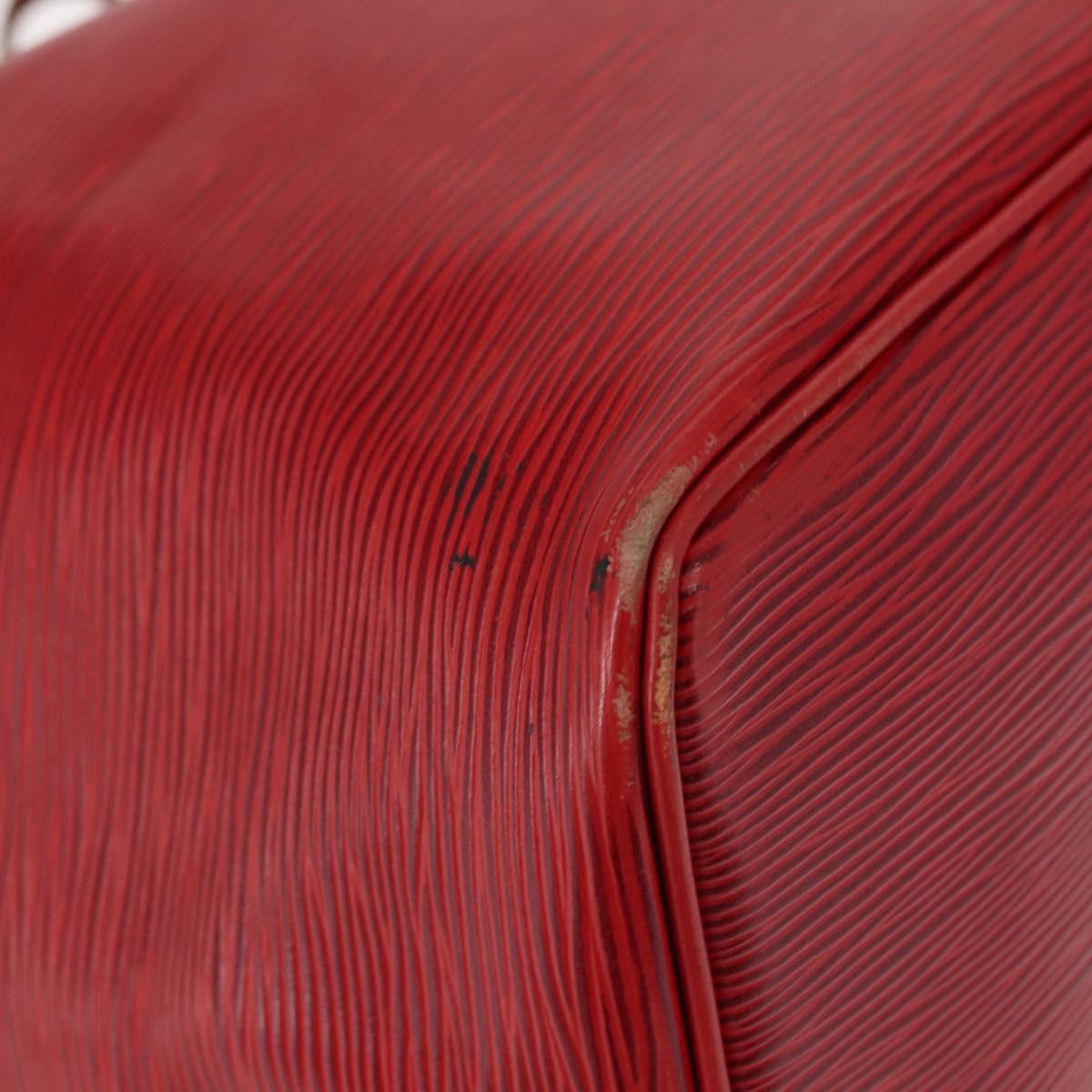 LOUIS VUITTON Epi Petit Noe Shoulder Bag Red M44107 LV Auth 149384