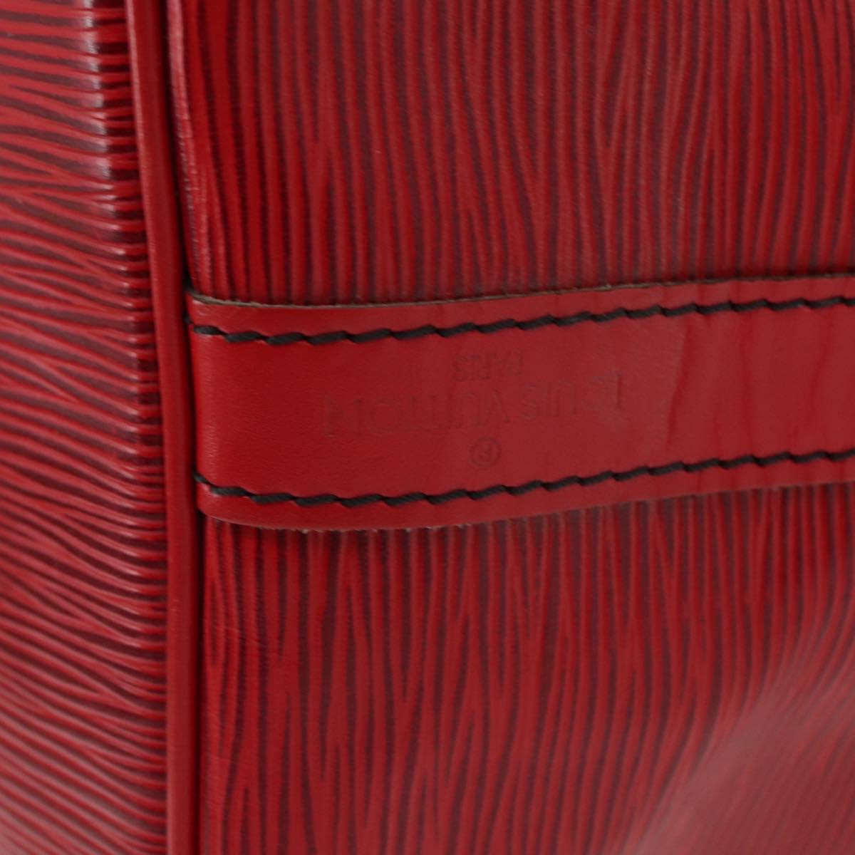 LOUIS VUITTON Epi Petit Noe Shoulder Bag Red M44107 LV Auth 149384