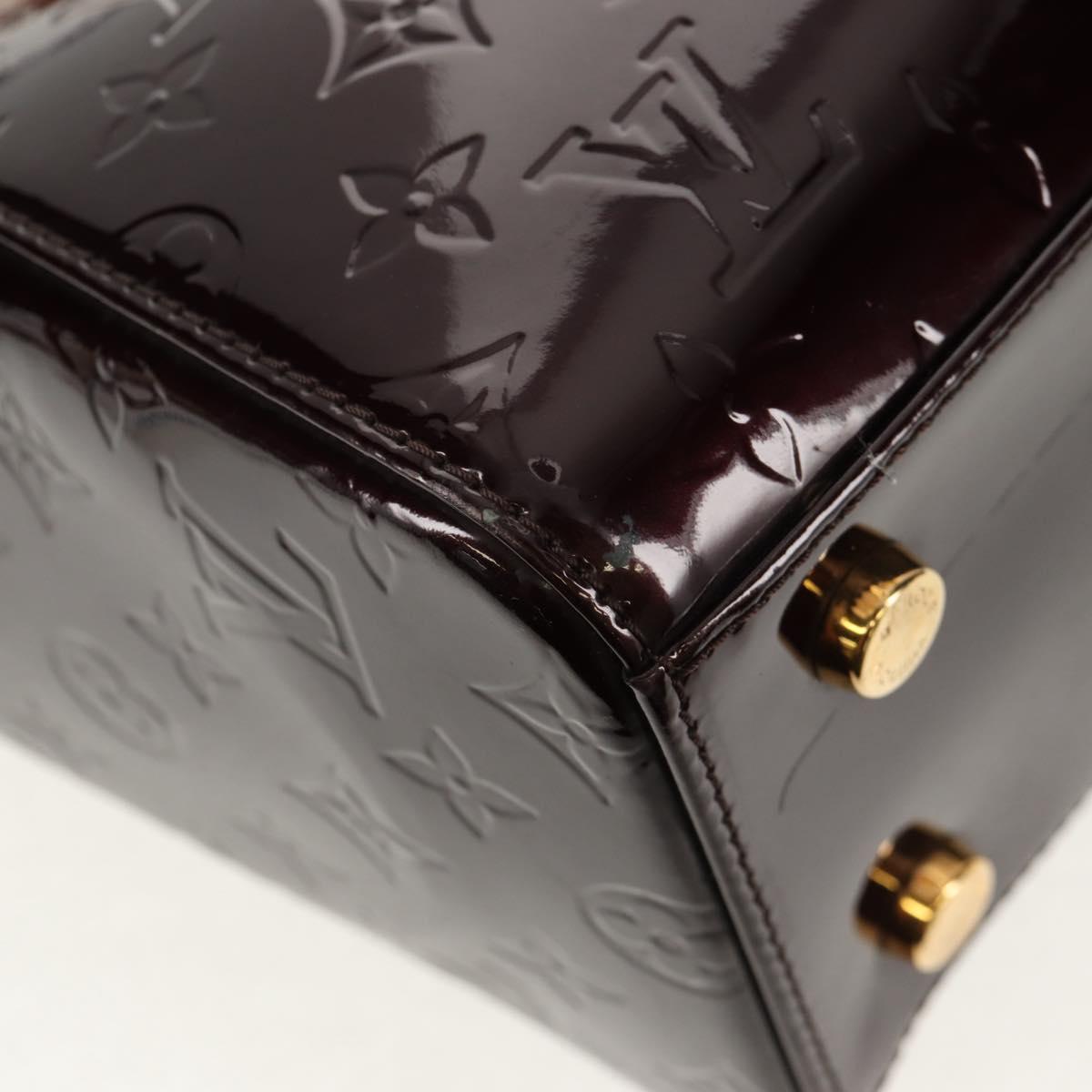 LOUIS VUITTON Vernis Blair MM Hand Bag 2way Amarante M91619 LV Auth 149390V