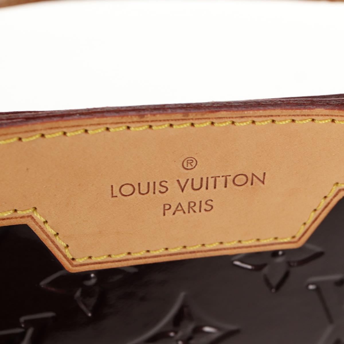 LOUIS VUITTON Vernis Blair MM Hand Bag 2way Amarante M91619 LV Auth 149390V
