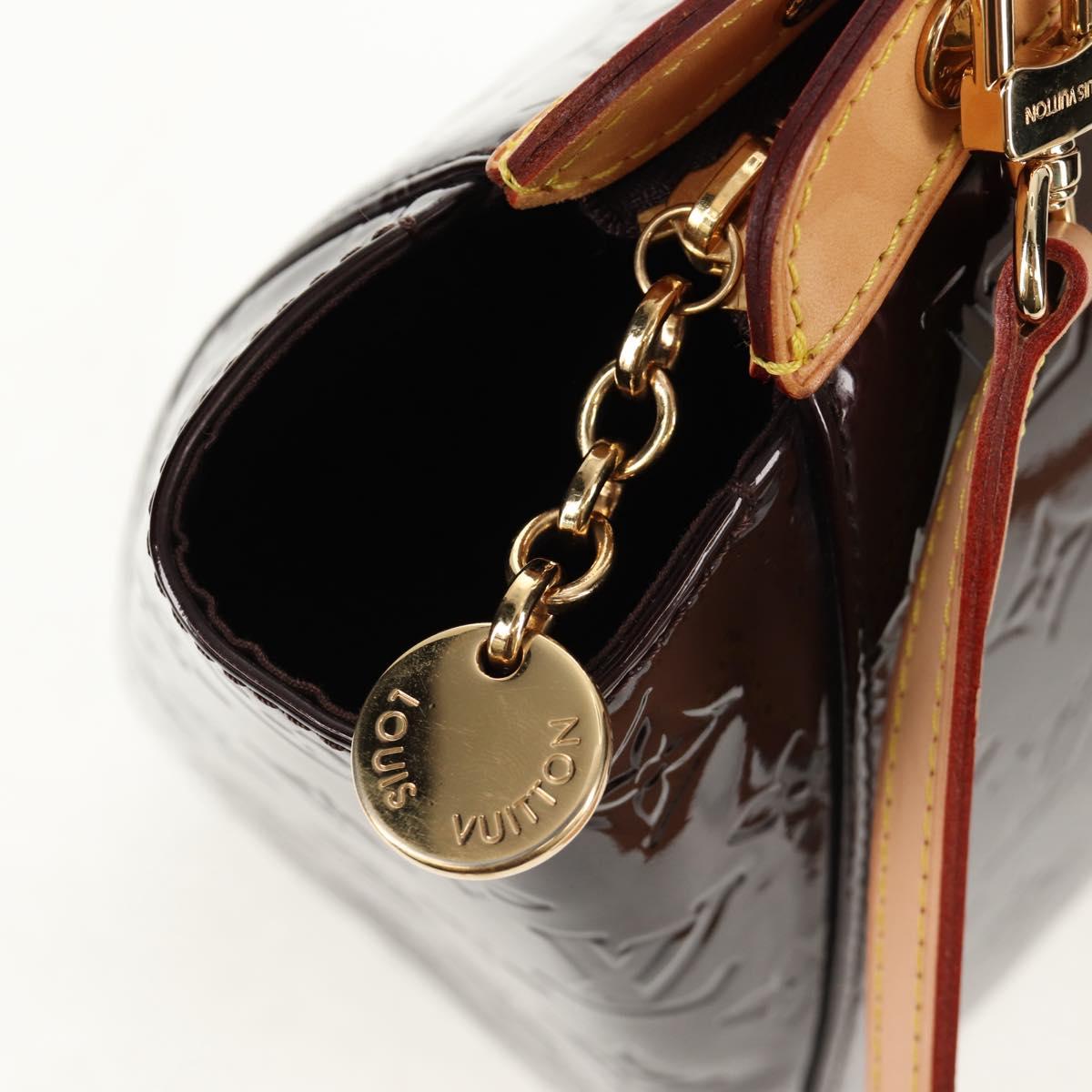 LOUIS VUITTON Vernis Blair MM Hand Bag 2way Amarante M91619 LV Auth 149390V