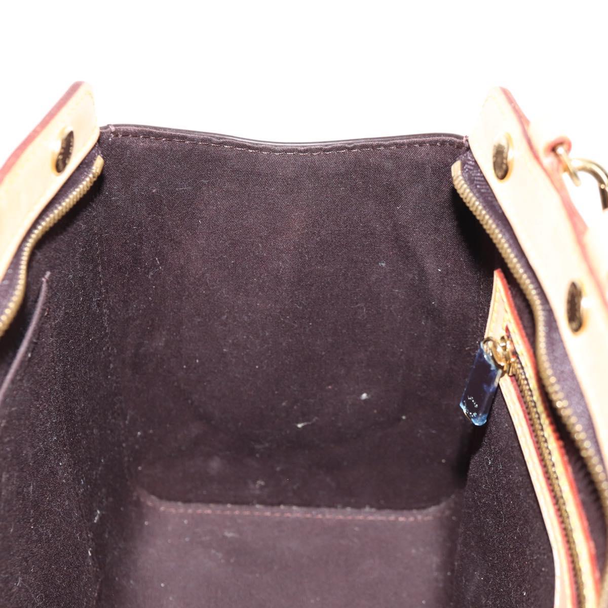 LOUIS VUITTON Vernis Blair MM Hand Bag 2way Amarante M91619 LV Auth 149390V
