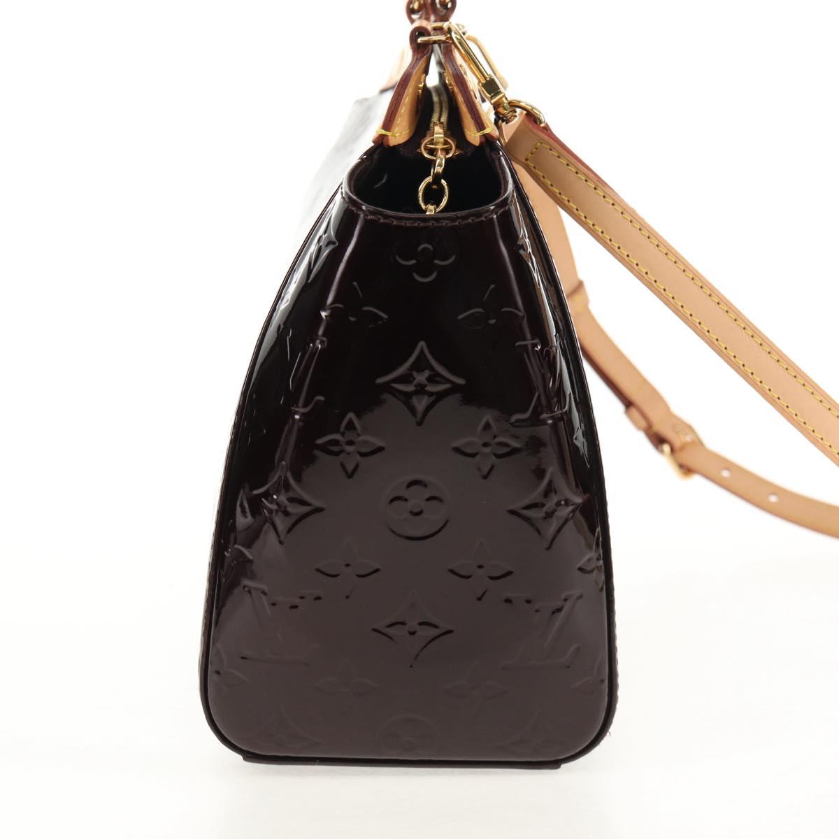 LOUIS VUITTON Vernis Blair MM Hand Bag 2way Amarante M91619 LV Auth 149390V